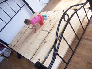 <p>For years I have scoffed at our noisy box spring, but when we started co-sleeping with our toddler, the noise was too much.  Why did I delay replacing it?  I didnt want to pay for a new box spring that might have the same problem and I wasnt sure if …</p> Diy Boxspring Bed Frame, Diy Bed Slats, Diy Slats, Bed Slats Diy, Diy Box Spring Bed Frame, Diy Box Spring, Box Spring Bed Frame, Box Spring Cover, Box Spring Bed