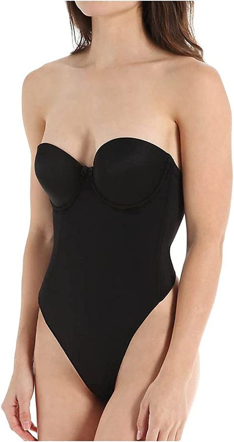 Va Bien Strapless Low Back Slimming Bodysuit, 34C, Black Slim Tummy, Strapless Shapewear, Shapewear Shorts, Corset Bodysuit, Slim Bodysuit, Strapless Bodysuit, Shapewear Bodysuit, Black Corset, Cute Swimsuits