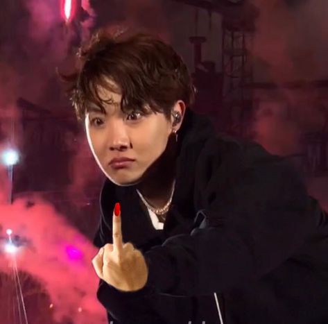 Jhope Middle Finger, Bts Middle Finger, Kpop Middle Finger, Savage Wallpaper, Jhope Funny, Flipping Off, Mr Vampire, Savage Wallpapers, Plane Photography