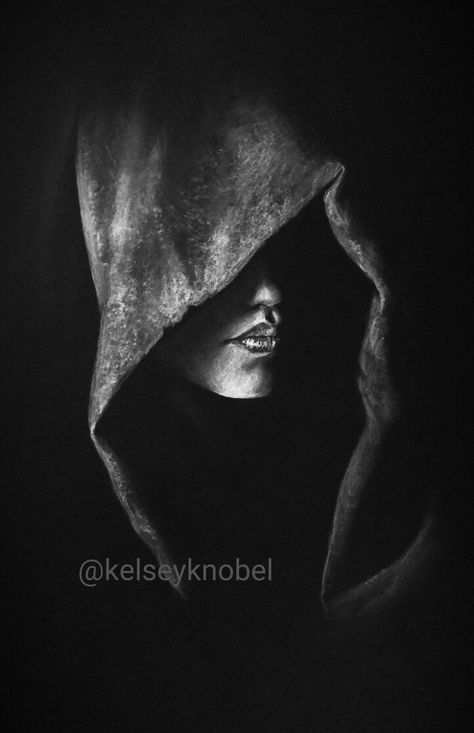 White charcoal on black paper. Drawing by @kelseyknobel   Unknown artist used for reference photo. White Charcoal On Black Paper, Charcoal On Black Paper, Charcoal Paint, Scratchboard Art, Black Paper Drawing, Art Charcoal, Charcoal Art, White Pencil, White Charcoal