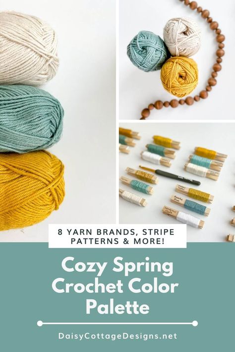 Knitting Color Combinations Colour Schemes, Color Palette For Yarn, Crochet Sweater Color Palette, Ombre Color Palette Colour Schemes, Color Schemes Crochet, Granny Square Color Palette, Granny Square Color Ideas, Crochet Colour Palettes, I Love This Yarn Color Combinations