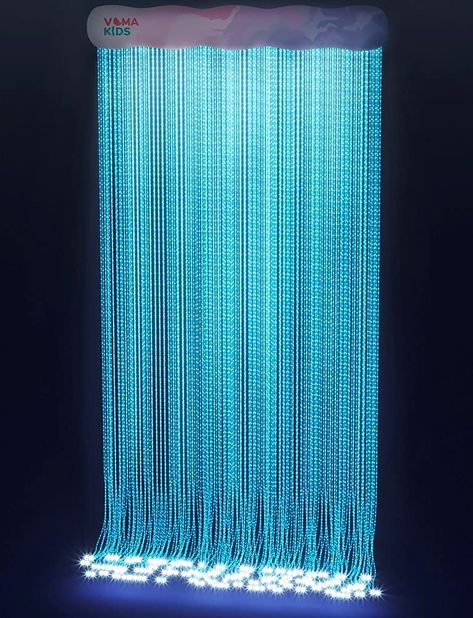 PRICES MAY VARY. This Fiber Optic Curtain provides fantastic visual and tactile stimulation through the color changing lights and flowing fiber optic tails. Children can either sit under the curtain, play with it, or watch it from another part of the room. Kids love touching, holding, twisting, and manipulating the strands in their hands. This kind of equipment is widely used for psychological relief in various treatments: Snoezelen therapy, Tomatis therapy, Floor time, play therapy, and is an e Fiber Optic Lights, Fiber Optic Light, Product Wall, Tactile Stimulation, Sensory Lights, Sensory Rooms, Pvc Tube, Sensory Room, Pop Art Design