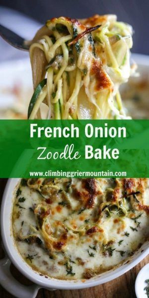 Zoodle Bake, French Soup, Zoodle Recipes, Keto Lasagna, Spiralizer Recipes, Resep Diet, Idee Pasto, Deilig Mat, Idee Pasto Sano