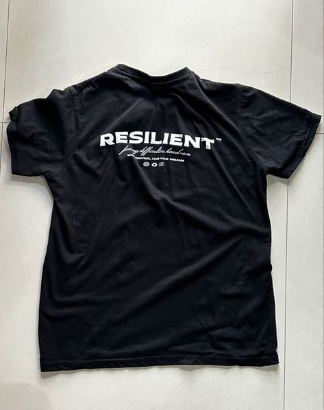 Resilient T shirt #tshirt t-shirt #t_shirt t shirts #tshirts t-shirts #t_shirts T shirt design #tshirtdesign T-shirt designs #t_shirtdesign T shirts designs #tshirtsdesigns 3.1328 Modern Merch Design, Minimal Tshirt Design, Minimal T Shirt, Minimal Shirt Design, Apparel Design Inspiration, Cool Shirt Designs, Minimalist Fashion Men, Spiritual Shirts, Tee Designs