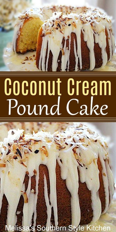 Coconut Pound Cake, Southern Pound Cake, Coconut Pound Cakes, Recipes Southern, Coconut Cake Recipe, Postre Keto, Tasty Desserts, Cookies Ideas, Coconut Desserts