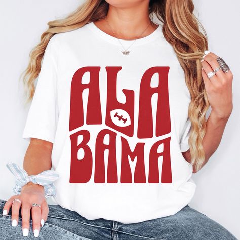 Alabama Football Shirt, Alabama Tshirt, Alabama Game Day Outfit, College Merch, Alabama Gift, Tailgate Clothes, Preppy Stuff Alabama Game Day Outfit, Game Day Outfit College, Alabama Football Shirts, Alabama Game Day, Tailgate Clothes, Alabama Gifts, Clothes Preppy, College Merch, Alabama T Shirts