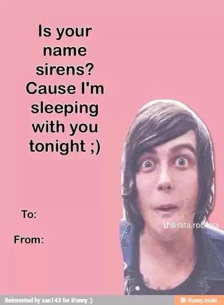 Emo Valentines Cards, Ptv Valentines Cards, Pierce The Veil Valentine Cards, Slipknot Valentine Cards, Emo Valentines, Weird Valentines Cards, Band Valentines, Bad Valentines Cards, Weird Valentines