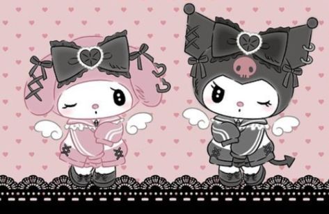 Mymelody And Kuromi Wallpapers, Loly Gothic Rabbit Sanrio, Gothic My Melody, My Melody Jirai Kei Wallpaper, Jirai Kei My Melody, Jirai Kei Wallpaper Desktop, Goth My Melody, Jirai Kei Wallpaper, Kuromi And My Melody