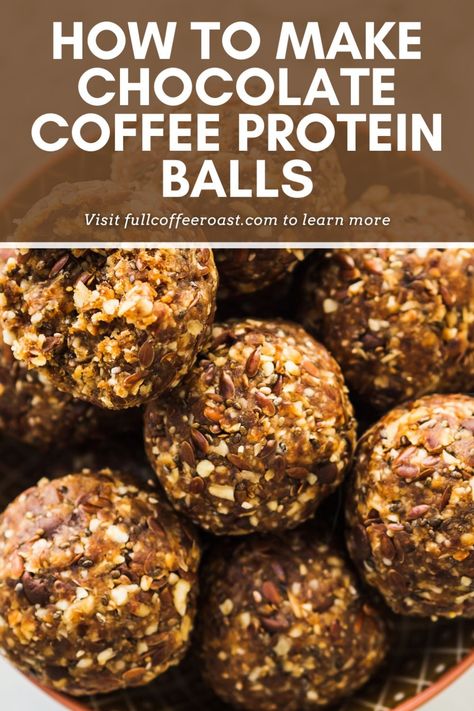 How to Make Chocolate Coffee Protein Balls Coffee Protein Recipes, Optavia Protein Balls, Coffee Protein Balls Energy Bites, Protein Bites With Protein Powder, Espresso Protein Balls, Protein Balls Healthy Protein Powder, Low Calorie High Protein Energy Balls, Chocolate Protein Powder Balls, Protein Rich Desserts