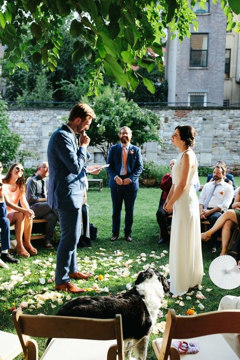 Quaker Wedding Ceremony, Small Ceremony Ideas, Casual Wedding Ceremony, Quaker Wedding, Backyard Wedding Ceremony, Small Backyard Wedding, Wedding Roles, Open Days, Bohemian Wedding Inspiration