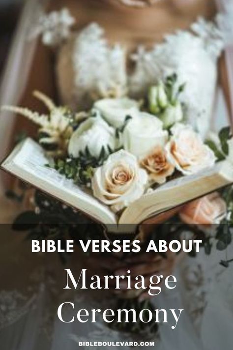 Bible Verses About Marriage Ceremony Bible Verses About Marriage, Verses About Marriage, Wedding Ceremony Readings, Marriage Bible Verses, Best Bible Verses, Bible Says, Bible Study Notebook, Marriage Ceremony, The Bible