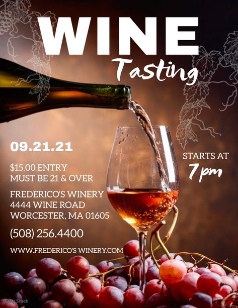 Wine Tasting Flyer Wine Tasting Flyer Design, Wine Tasting Poster Design, Wine Tasting Flyer, Wine Tasting Poster, Postermywall Templates, Wine Flyer, Creative Artwork Ideas, Wine Down Wednesday, Promo Flyer