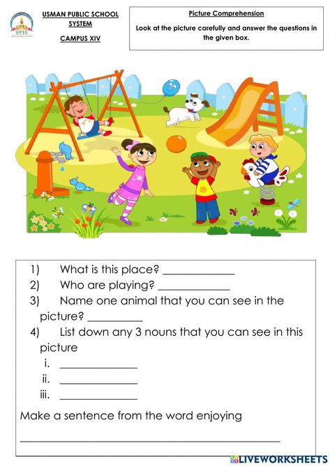 Simple Picture Description For Kids, Picture Comprehension For Class 1, Picture Composition For Kids, Picture Composition Class 1, Picture Comprehension For Grade 1, Picture Description Worksheets Grade 1, Describing Pictures, Picture Story Writing, Hard Mazes