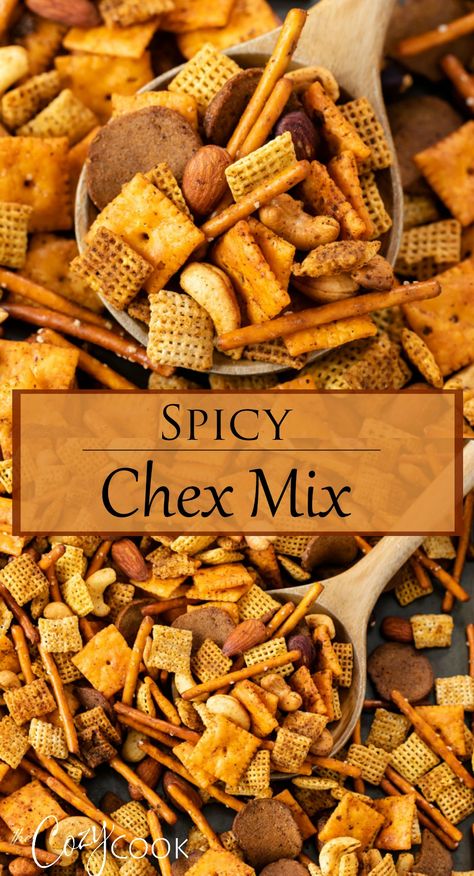 Chex Mix Recipes Spicy, Spicy Chex Mix, Homemade Chex Mix Recipe, Chocolate Chex Mix, Chex Mix Recipes Original, Chex Snack Mix, Party Mix Recipe, Homemade Chex Mix, Recipes Spicy