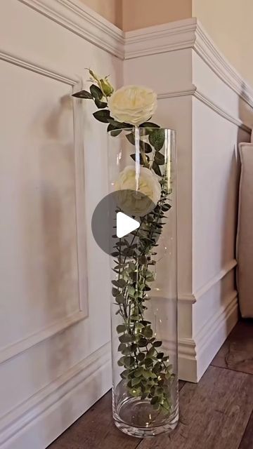 Tall Clear Glass Vases Decor Ideas, Large Glass Vase Ideas, Tall Clear Vase Filler Ideas, Floor Vase Filler Ideas, Tall Glass Vase Decor, Clear Glass Vases Decor Ideas, Large Glass Vase Filler Ideas, Clear Vase Filler Ideas, Tall Glass Vase Ideas