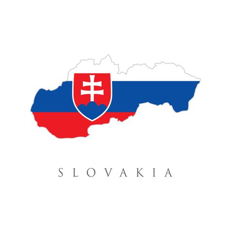 Download the Map of Slovakia in Slovakia flag colors. Flag with coat of arms of the Slovak Republic. Slovakia vector map silhouette isolated on white background. Slovakia map flag with coat of arms symbol. 6638025 royalty-free Vector from Vecteezy for your project and explore over a million other vectors, icons and clipart graphics! Country Icons, Country Flags Icons, Slovakia Flag, World Country Flags, Map Silhouette, Countries And Flags, Fall Vacations, France Flag, Drawn Map