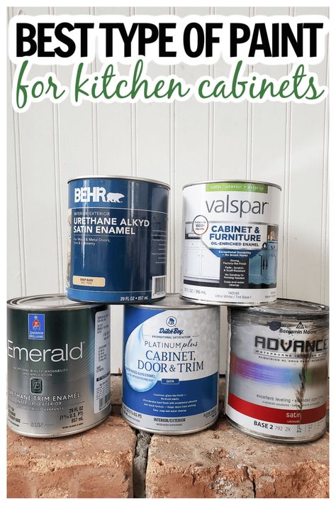 Planning to paint your kitchen cabinets? This is a must read and includes the best type of paint for cabinets, whether to prime or sand cabinets, and where to buy paint for kitchen cabinets Best Paint For Kitchen Cabinets, Paint For Kitchen Cabinets, Paint For Kitchen, Paint Your Kitchen Cabinets, Best Paint For Kitchen, Best Cabinet Paint, Diy Kitchen Cabinets Painting, Unfinished Cabinets, Type Of Paint