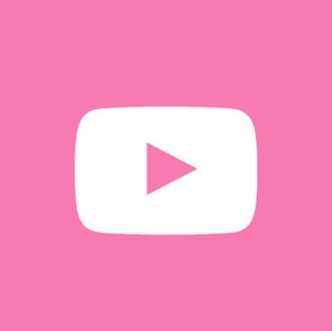 Youtube Icon Pink, Photo Pink Icon, App Logo Aesthetic, Pink Apps, Youtube Logo Png, Youtube Icon, Logo Aesthetic, Theme Pink, Pink Icons