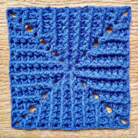 Ribbed Crochet Granny Square Pattern Basket Weave Stitch Crochet, Crochet Granny Square Pattern, Ribbed Crochet, Basketweave Stitch, Back Post Double Crochet, Granny Square Pattern, Feather Stitch, Front Post Double Crochet, Linen Stitch