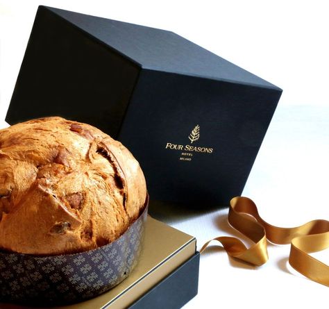 Four Seasons Hotel Milano on Instagram: “No better way to celebrate this festive season than with most delicious Christmas creation by Pastry Chef @danibonzi: panettone, the…” Pastry Packaging Design, Panatone Bread, Panettone Packaging, Baking Quotes, Bread Packaging, Bakery Packaging, Cake Packaging, Bread Bags, Signet Rings