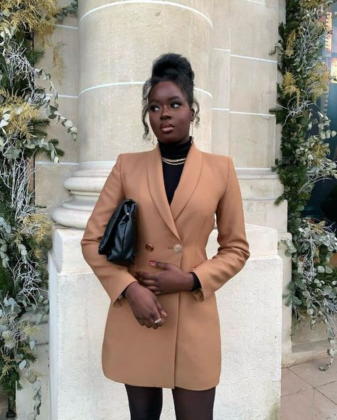 Dark Skin Women, Girls Fashion Clothes, Fashion Essentials, Blazers For Women, Style Board, Skin Tones, Women's Blazer, Girl Fashion, Blazer