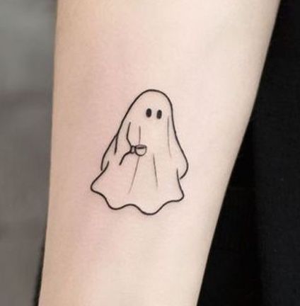 Tattoo On Arm For Women, Cute Ghost Tattoo, Best Tattoo Numbing Cream, Tattoo Chair, Tattoo On Arm, Hidden Tattoos, Ghost Tattoo, Scorpion Tattoo, Spooky Tattoos