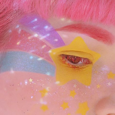 Cool Makeup, Shoujo Girl, Cute Eye Makeup, Kawaii Makeup, Cool Makeup Looks, Eye Makeup Designs, Cute Makeup Looks, Creative Eye Makeup, Creative Makeup Looks