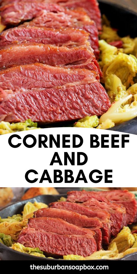 This Corned Beef and Cabbage recipe is easy to make. Ale braised corned beef is roasted with simple ingredients and paired with a caramelized pan roasted cabbage to create a dish that goes beyond the usual boiled dinner. Instructions are included for both the oven and slow cooker or crock pot. Best Corned Beef Recipe, Cabbage Slow Cooker, Best Corned Beef, Corned Beef Recipes Slow Cooker, Corned Beef And Cabbage Recipe, Baked Corned Beef, Beef And Cabbage Recipe, Crock Pot Corn, Crock Pot Corned Beef