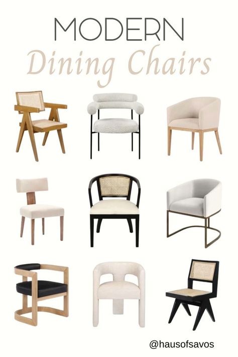 Are you on a mission to recreate a modern luxury dining experience in your home without breaking the bank? Look no further! Explore our handpicked selection of elegant yet affordable dining chairs that'll bring both style and comfort to your dining room. Table Chairs Design, Organic Modern Dining Table, Slip Covered Dining Chairs, Contemporary Dining Room Decor, Organic Dining Room, Luxury Dining Chairs, Cheap Dining Chairs, Small Table And Chairs, Neutral Dining Room