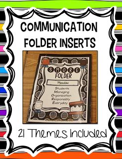 Folder Design Ideas School, Parent Communication Folder, Communication Folder, Printable Folder, Take Home Folders, Early Learning Ideas, Conference Forms, School Binders, The Leader In Me