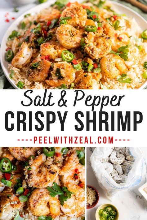 Chinese Salt and Pepper ShrimpEasy fried shrimp a quick dinner recipe or lunch. Also called: Asian shrimp recipes, garlic prawns recipe, salt and pepper shrimp chinese Pepper Shrimp Chinese, Shrimp Recipes Garlic, Asian Shrimp Recipes, Garlic Prawns Recipe, Pepper Shrimp Recipe, Asian Shrimp, Prawns Recipe, Salt And Pepper Shrimp, Pepper Shrimp