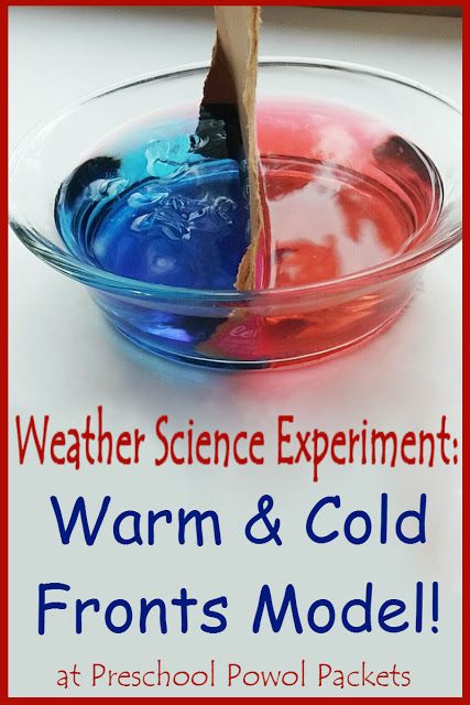 Teach weather science by experimenting with this warm and cold front model!  Perfect for elementary aged kiddos, kindergarteners, and preschoolers! Weather Changes Activities, Weather For Elementary Students, Hot And Cold Water Science Experiment, Weather Activities Elementary, Weather Experiments Elementary, Hot Vs Cold Preschool Activities, Hot And Cold Activities Preschool, Weather Stem Activities, Weather Science Experiments