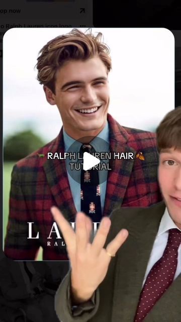 behindthechair.com on Instagram: "* The "Old-money" #hairtrend isn't just for women! 😜 ... @lucamornet giving us #RalphLauren Realness for this mornings #MancrushMonday 👊🏽💥

#BEHINDTHECHAIR #menshair #mensfashion #mensgrooming #hairstylistlife #Lauren #btcReelQuickie #HairReels #editorialhair #fashionhair" Ralph Lauren Hairstyle, Ralph Lauren Hair, Mens Old Money Hairstyle, Old Money Hair Men, Old Money Hairstyles Men, Ralph Lauren Ad, Ralph Lauren Aesthetic, Man Crush Monday, Editorial Hair