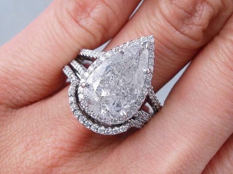 Jeweller: Big Diamonds USA Inc. Marriage Rings, Pear Shaped Diamond Engagement Rings, Engagement Wedding Ring Sets, Wedding Rings Solitaire, Bridesmaid Jewelry Sets, Wedding Rings Unique, To Infinity And Beyond, Pear Shaped Diamond, Pear Diamond