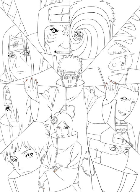 Tato Naruto, Manga Coloring Book, Naruto Sketch Drawing, Anime Lineart, Naruto Tattoo, Itachi Uchiha Art, Naruto Sketch, Anime Drawing Books, Naruto Drawings