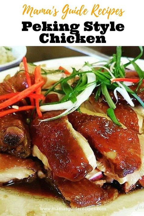 Saging Na Saba, Peking Chicken, Peking Duck Recipe, Chinese Style Chicken, Chinese Chicken Recipes, Chinese Restaurants, Peking Duck, Chinese Chicken, Duck Recipes