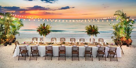 Marco Island Wedding, Marco Island Beach, Sunset Beach Weddings, Fl Beaches, Marco Island Florida, Beach Table, Beach Wedding Guests, Florida Beach Wedding, Wedding Venues Beach