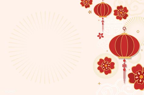 Chinese new year 2019 greeting background | free image by rawpixel.com / Kappy Kappy Chinese New Year Wallpaper, Chinese New Year Flower, Chinese New Year Background, Chinese Background, Chinese New Year Greeting, Background Powerpoint, New Year Wallpaper, Heart Template, New Years Background