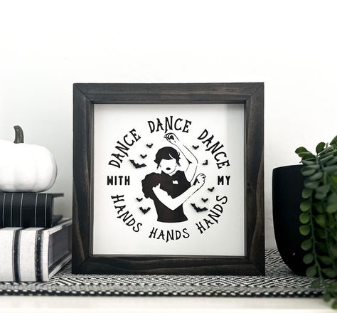 Wednesday Adams Room Decor, Wednesday Addams Decor, Addams Family Decor, Wednesday Addams Halloween, Wednesday Addams Dance, Raising Wildflowers, Hand Dancing, Entry Tables, Halloween Sign