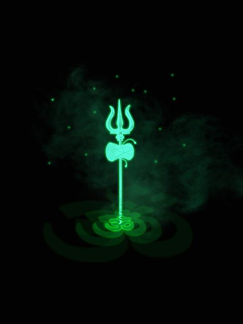 Lord Shiva symbol Shiva Symbol, Rudra Shiva, Neon Quotes, Blue Background Images, Garden Decor Projects, Glow Effect, Phone Wallpaper For Men, Lord Shiva, Blue Background