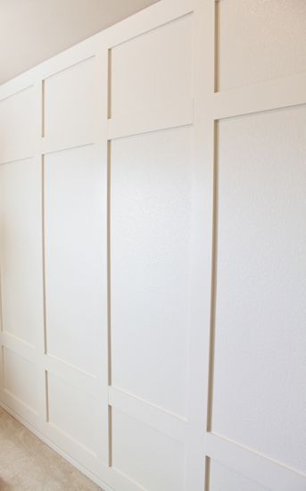 full wall board and batten Board And Batten Wall, Board And Batten, Remodel Bedroom, Wainscoting, Boys Room, Moldings And Trim, 인테리어 디자인, Bedroom Wall, Girls Bedroom