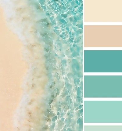 Turquoise Beige Color Palette, Cream And Teal Bathroom, Beach Theme Color Palette, Aquamarine Color Palette, Tiffany Blue Color Palette, Light Teal Paint, Florida Cottage, Cream Color Scheme, Coastal Color Palette