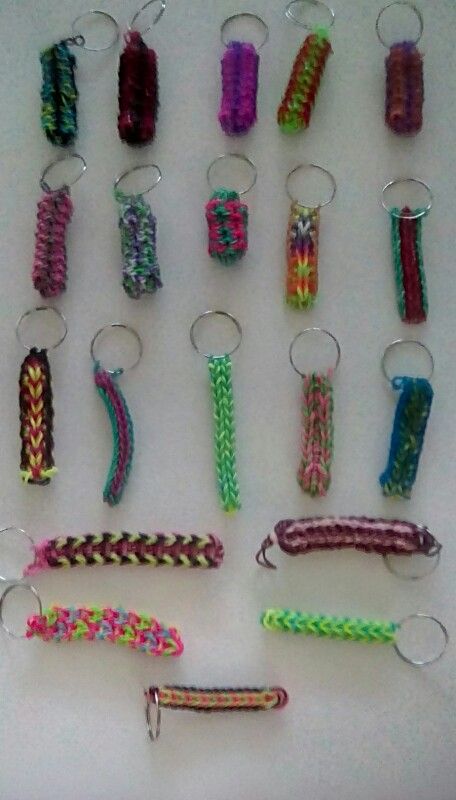 Rainbow Loom Keychain, Loom Tutorials, Rainbow Loom Tutorials, Rainbow Loom Rubber Bands, Keychain Collection, Rainbow Loom Designs, Loom Designs, Band Bracelets, Rainbow Loom Bracelets