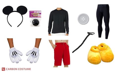 Mickey Mouse Costume | Carbon Costume | DIY Dress-Up Guides for Cosplay & Halloween Mickey Mouse Costume Diy, Diy Mickey Mouse Costume, Diy Mickey Mouse, Explorer Costume, Mickey Mouse Costume, Epic Mickey, Mouse Costume, New Mickey Mouse, Halloween Disney