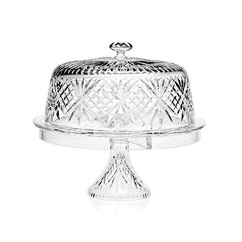 Godinger Dublin 4 In 1 Cake Dome ** This is an Amazon Affiliate link. Click on the image for additional details. Cake Plate With Dome, Cake Stand With Lid, Dome Cake, Crystal Cake Stand, Cake Stand Set, Footed Cake Plate, Cake Stand With Dome, Pedestal Cake Plate, Crystal Cake