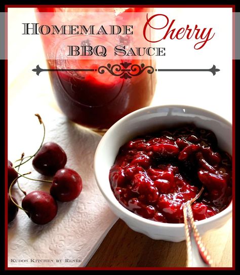 Cherry Bbq Sauce, Pasta With Lemon Sauce, Barbecue Sauce Recipes, Barbeque Sauce, Bbq Sauce Recipe, Lemon Pasta, Bbq Sauce Homemade, Cherry Recipes, Pasta Sauce Recipes