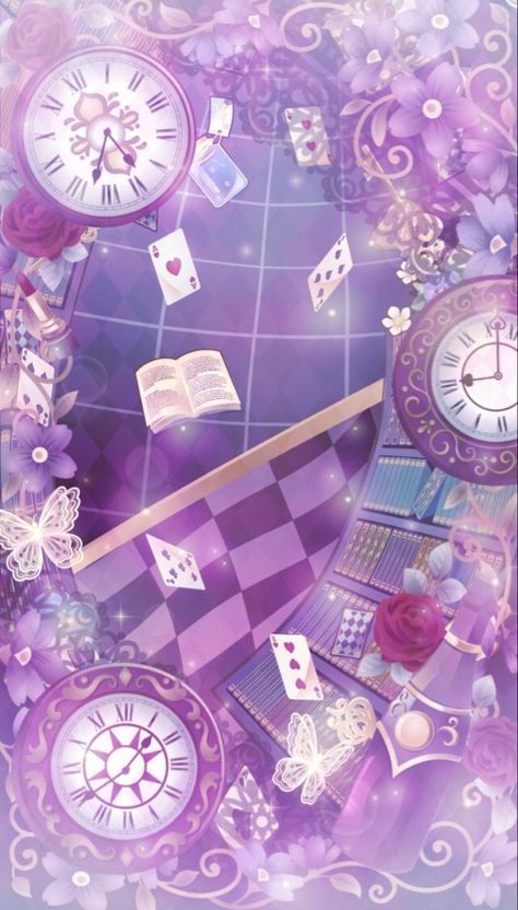 Purple Zepeto Background, Alice In Wonderland Background, Wonderland Background, Rich Background, Royal Theme, 귀여운 음식 그림, Bg Design, Canvas Learning, Bed Office