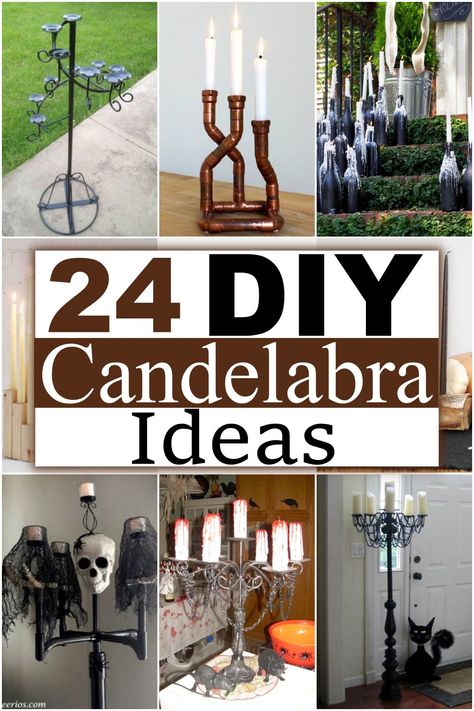 Diy Candelabra Centerpiece, Candelabra Diy, Candelabra Ideas, Diy Candelabra, Claddagh Tattoo, Candelabra Centerpiece, Practical Lighting, A Romantic, Rose Wine