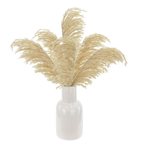 "Find the Cream Pampas Arrangement in White Ceramic Container by Ashland® at Michaels. This cream pampas arrangement is perfect for displaying in your home. This cream pampas arrangement is perfect for displaying in your home. Pair it with an LED candle to complete the look! Details: Cream 9\" x 9\" x 20.5\" (22.86cm x 22.86cm x 52.07cm) Plastic, Styrofoam®, ceramic container, iron wire For indoor use | Cream Pampas Arrangement in White Ceramic Container by Ashland® | 9\" x 9\" x 20.5\" | Michae Pampas Floral Arrangement, Cream Pampas, Pampas Arrangement, White Container, Fall Flower Arrangements, Fall Floral Arrangements, Artificial Foliage, Led Candle, Iron Wire