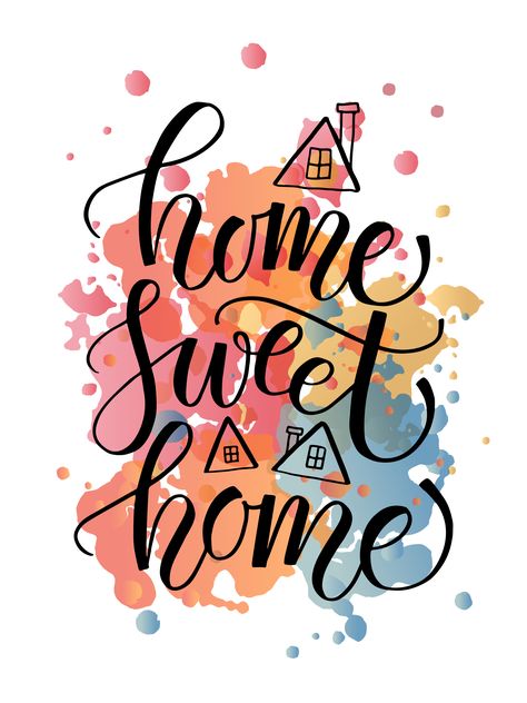 Home Sweet Home Lettering Card by Alps View Art on @creativemarket Tulisan Home, Home Sweet Home Lettering, Sweet Home Alabama Movie, Welcome Home Quotes, Typography Card, View Art, Hand Lettering Quotes, Sweet Home Alabama, Wedding Quotes